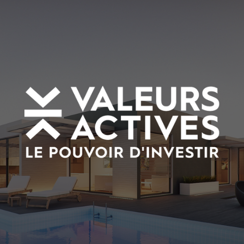 Logo Valeurs Actives blanc