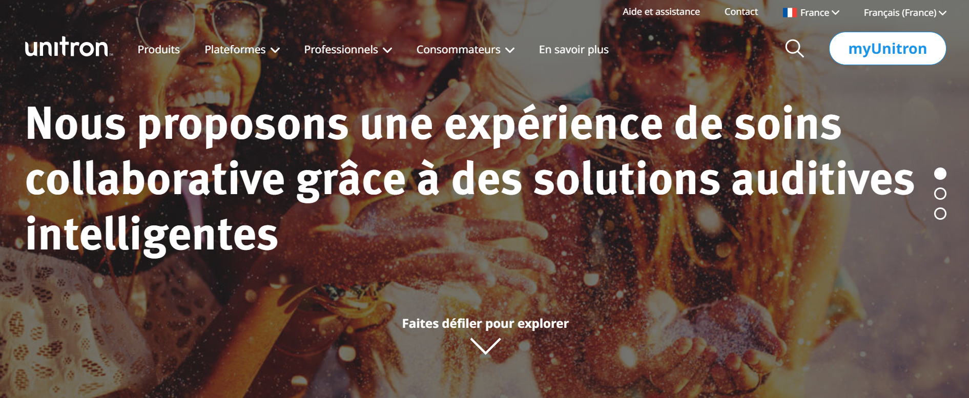 Unitron Unitron, Audition, Parrainage