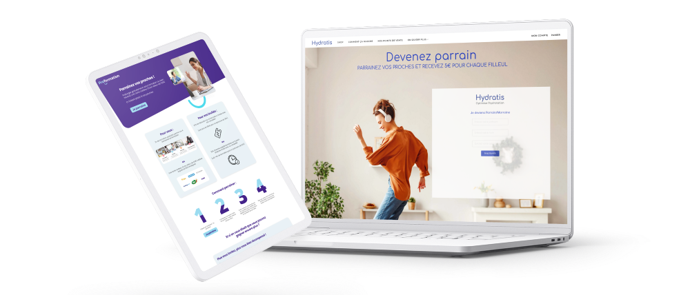 Mockup Parrainage et Mission client