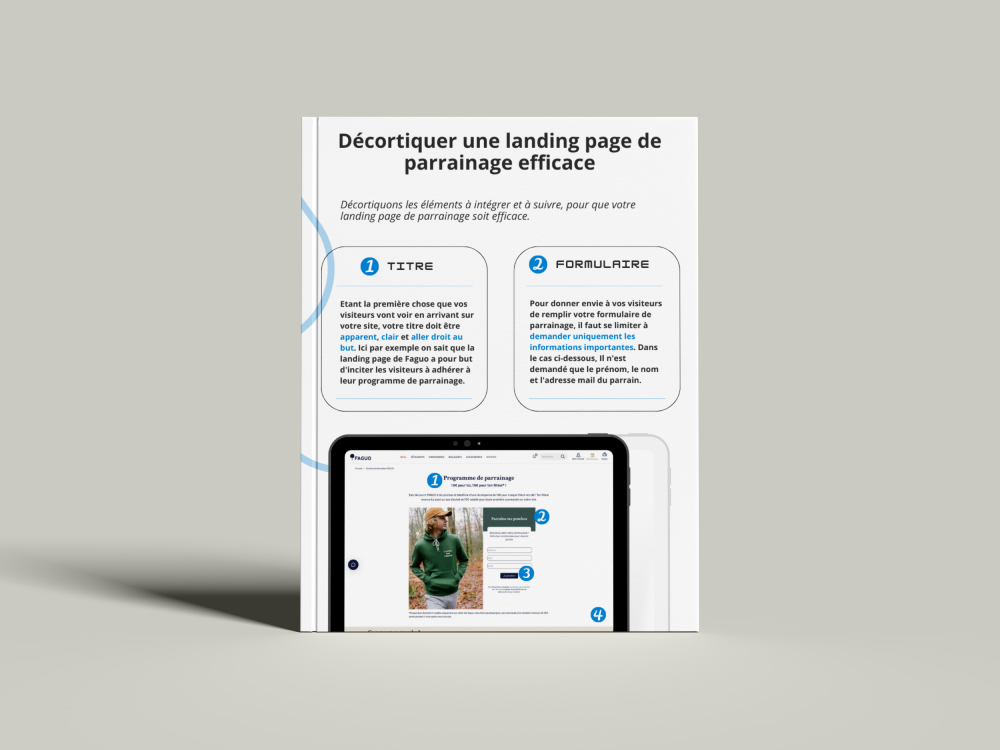 Infographie - décortiquer une landing page de parrainage